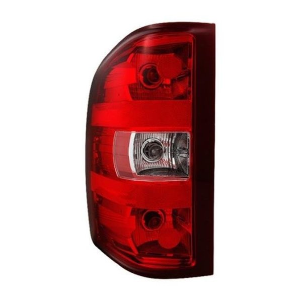 Spyder Spyder 9033087 Driver Side Chrome & Red Factory Style Tail Light for 2007-2013 Chevy Silverado S2Z-9033087